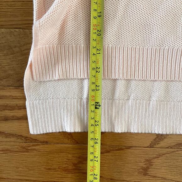 Joie Womens Sweater Small Long Sleeve Thermal Waffle Knit V-Neck Pink - Picture 7 of 7